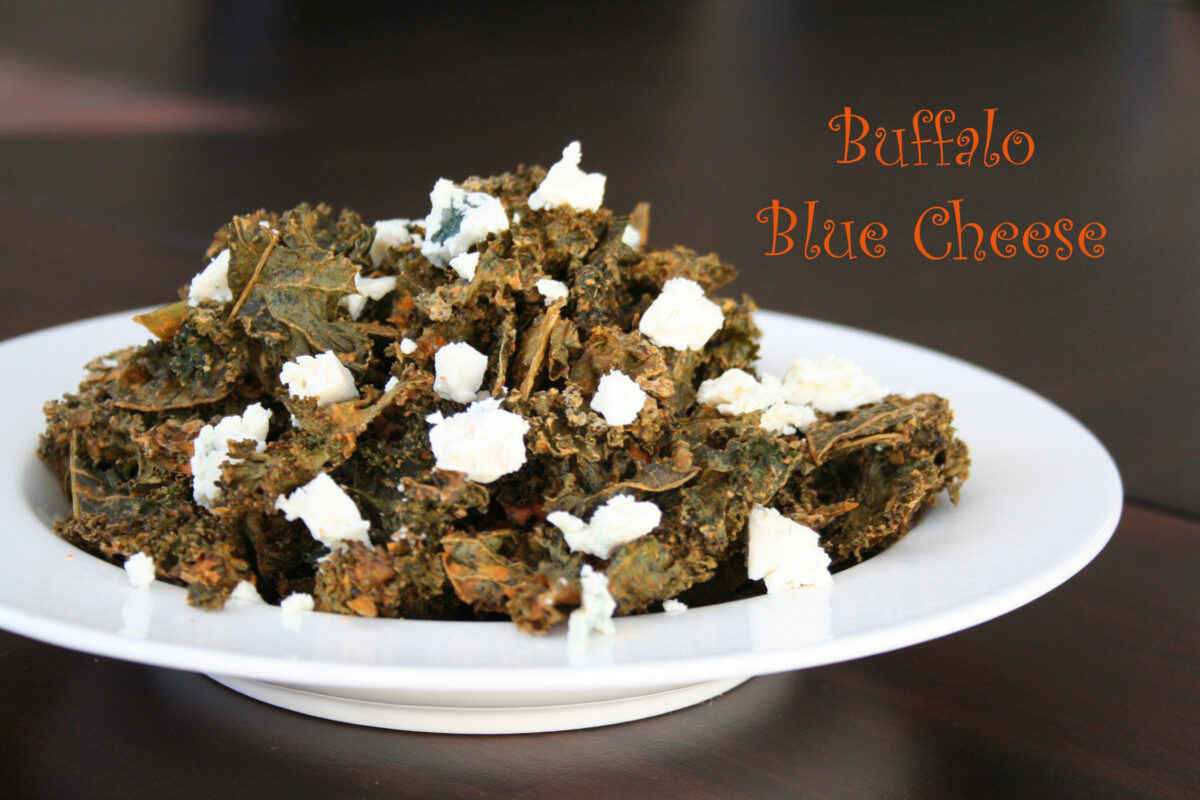 buffalo blue cheese kale chips