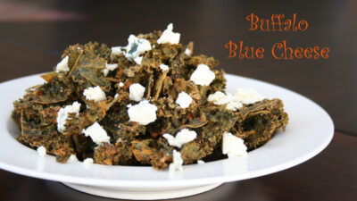 buffalo blue cheese kale chips