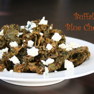 buffalo blue cheese kale chips