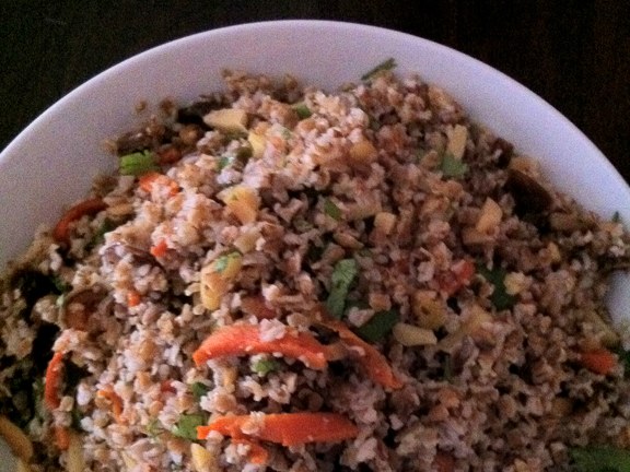 bulger,nuts,dates,carrots