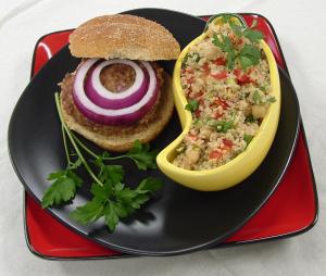 Bulgur, Garbanzo and Tomato Summer Salad