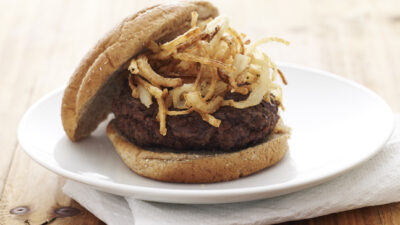 Burger with Fried Onions
