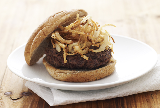 Burger with Fried Onions