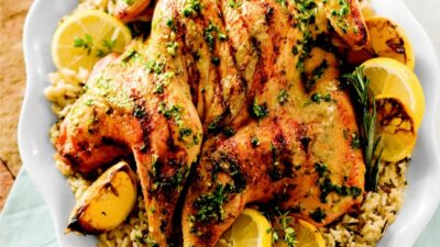 Butterflied Herb and Lemon Grilled Chicken
