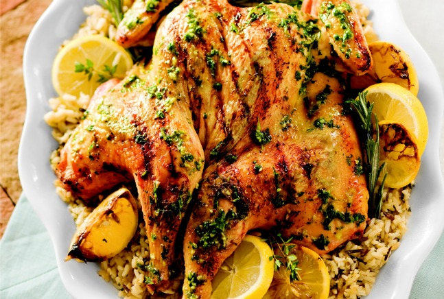 Butterflied Herb and Lemon Grilled Chicken