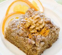 Buttermilk-Walnut Coffee Cake with Orange Essence