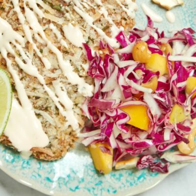 CABBAGE SLAW WITH CASHEWS AND MANGO