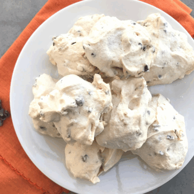 cacao nib meringues
