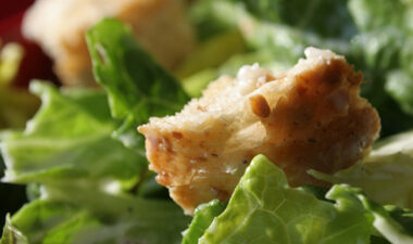 Caesar-Style Salad With Whole Wheat Croutons
