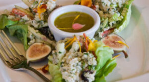 California Brown Rice Salad with Figs and Goat Cheese