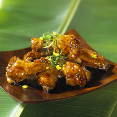 California Raisin and Tamarind Glazed Chicken Wings