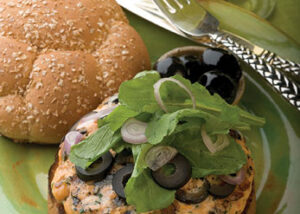 California Salmon Burger
