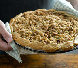California Walnut Streusal Apple Pie