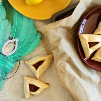 Camembert Hamantaschen with Apple Cinnamon Filling
