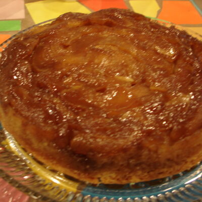 caramel apple upside down cake