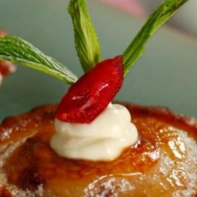 Caramelised Lemon & Cranberry Tarts