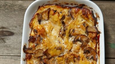Caramelized Onion Spaghetti Squash Casserole