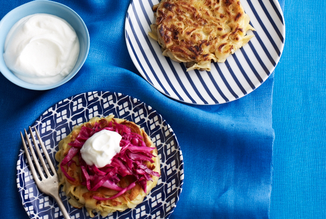 Caraway Noodle Pancake