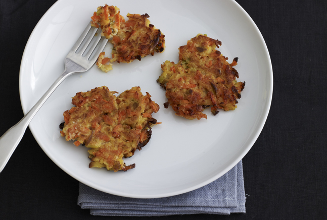 Carrot and Apple Latkes