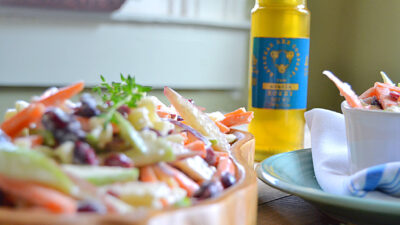 wide carrot apple slaw