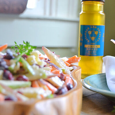 wide carrot apple slaw