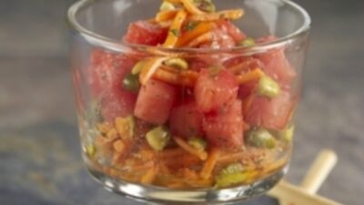 Carrot, Pistachio and Watermelon Salad