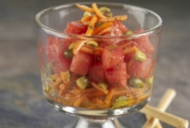 Carrot, Pistachio and Watermelon Salad