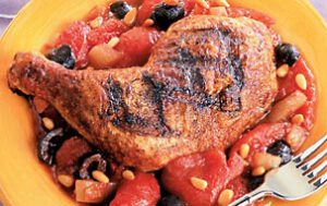 Catalan Grilled Chicken Leg Quarters