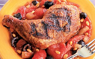 Catalan Grilled Chicken Leg Quarters