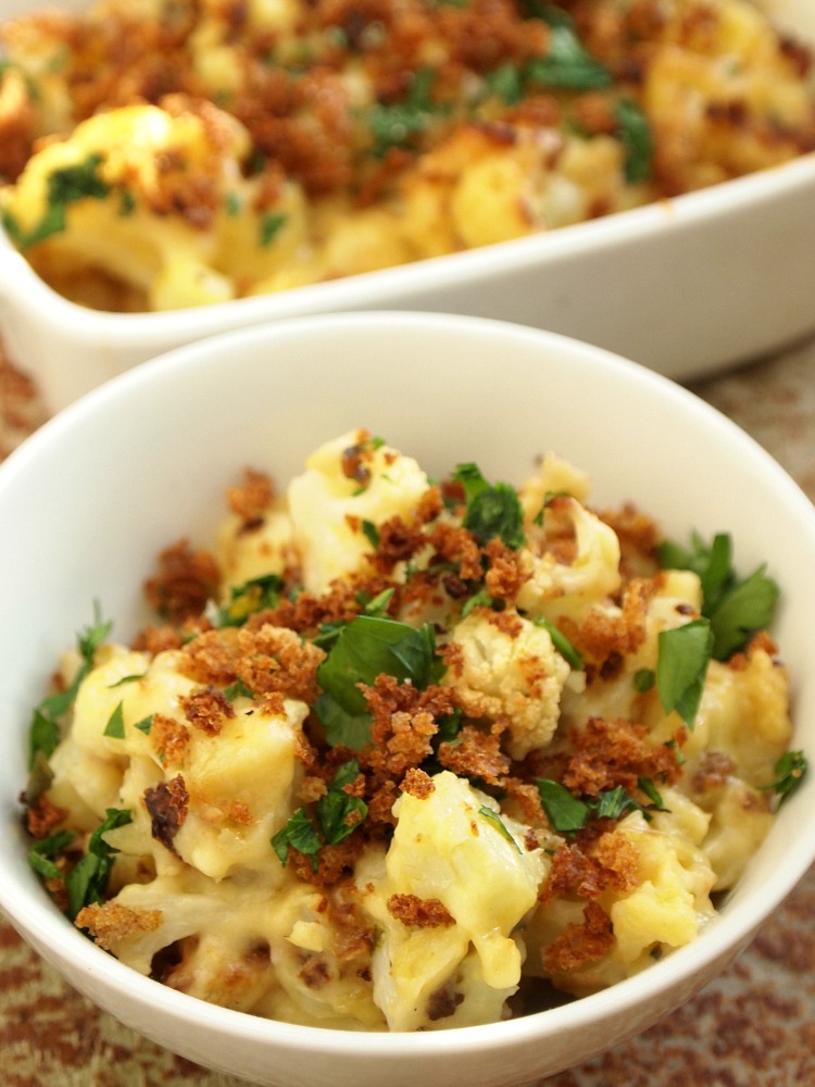 cauliflower "mac" and cheese