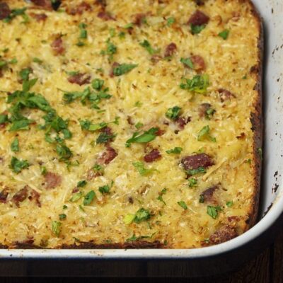 Cauliflower Pastrami Kugel