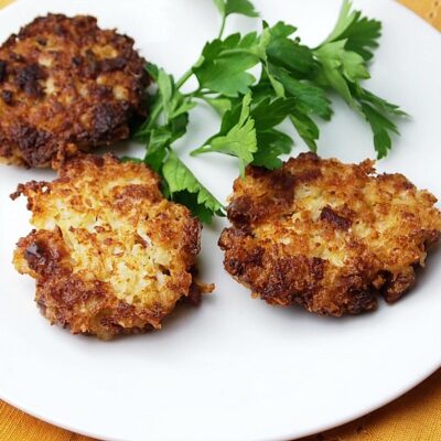 Cauliflower-SAlami-latkes