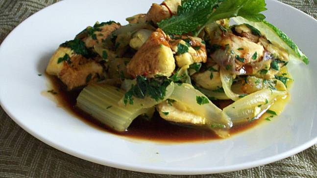 Celery and Mint Khoresh
