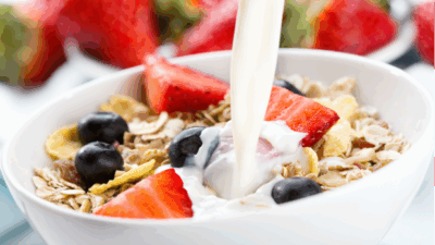 cereal and milk