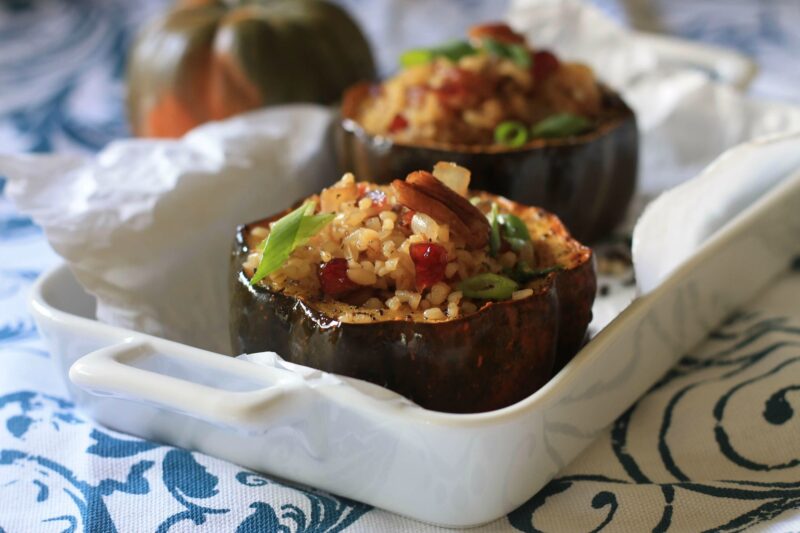 Chai Roasted Acorn Squash