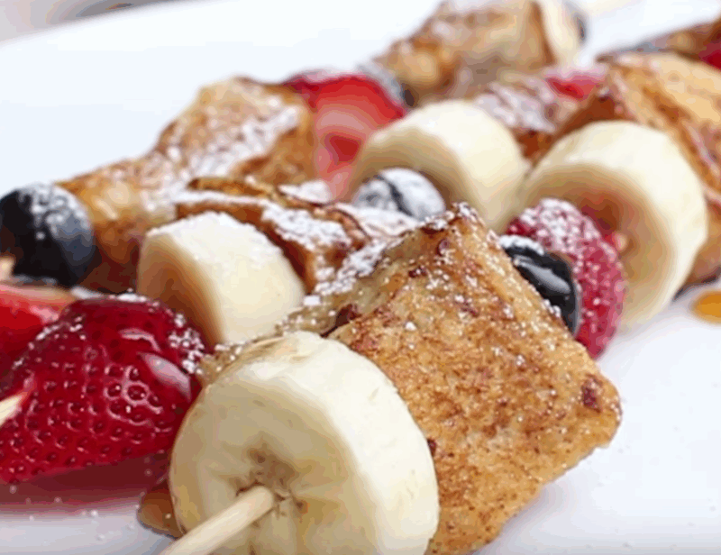challah french toast skewers