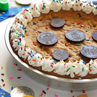 Chanukah Gelt Cookie Cake