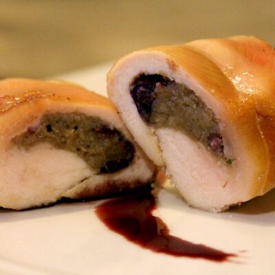 Charoset Stuffed Chicken