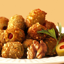 Charlie Palmer&rsquo;s Walnut Coated Crisp Olives