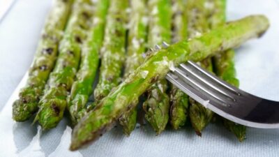 charred asparagus