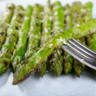 charred asparagus