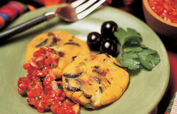 Cheddar Olive Arepas