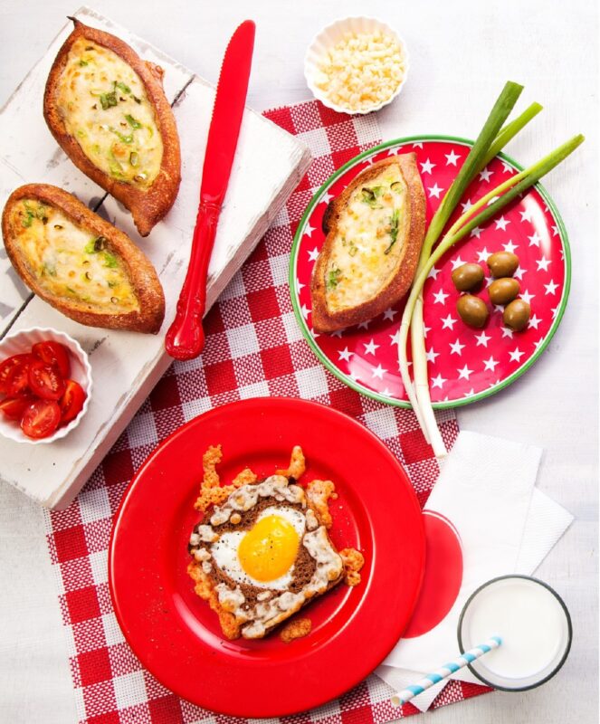 Cheese Omelet Stuffed Bread Rolls