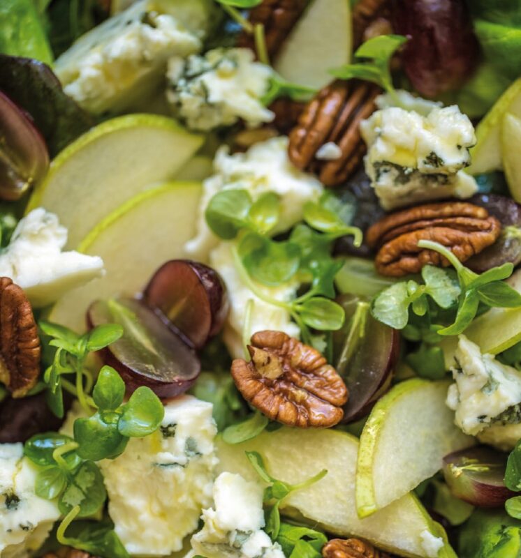 Cheese, Pear and Grape Salad