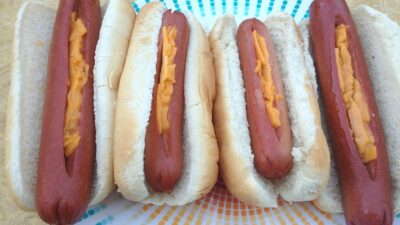 Cheese Stuffed Hot Dogs