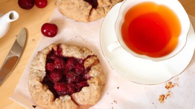cherry and almond galette