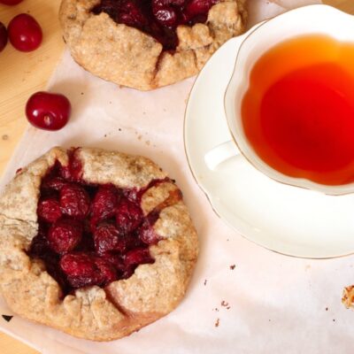 cherry and almond galette