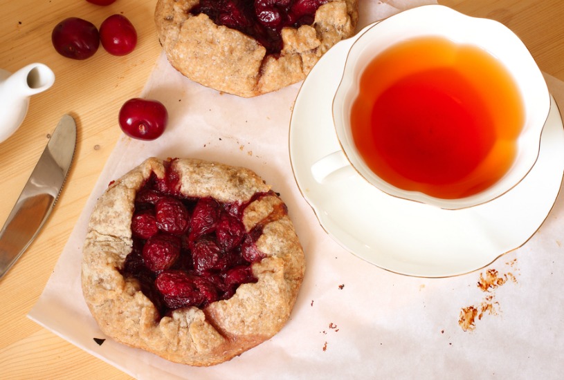 cherry and almond galette