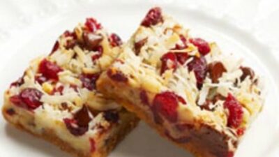 Chewy Cranberry Nut Bars