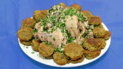 chicke and falafel